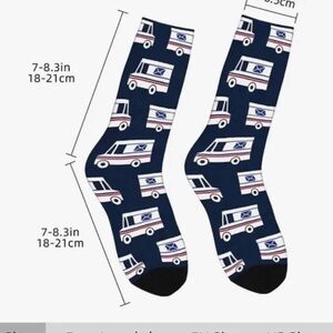 1 Pair US Post Office Mailman Mail Carrier Crew Socks 5-11 NEW